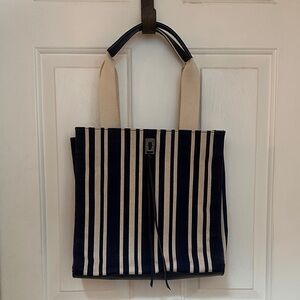 Rebecca Minkoff striped canvas tote